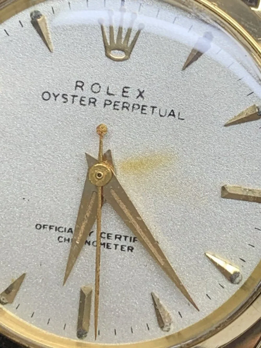 Rolex Oyster Perpetual Women's Watch 6548 Swiss Automatic 14k Gold Case 30mm